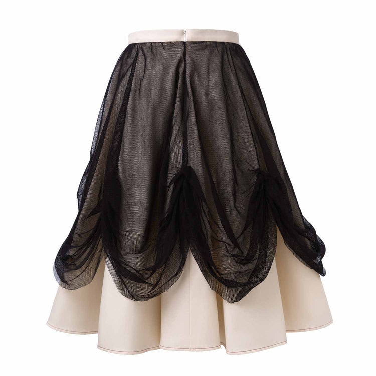 Off-white Maxi Skirt with Tulle Infantium Victoria