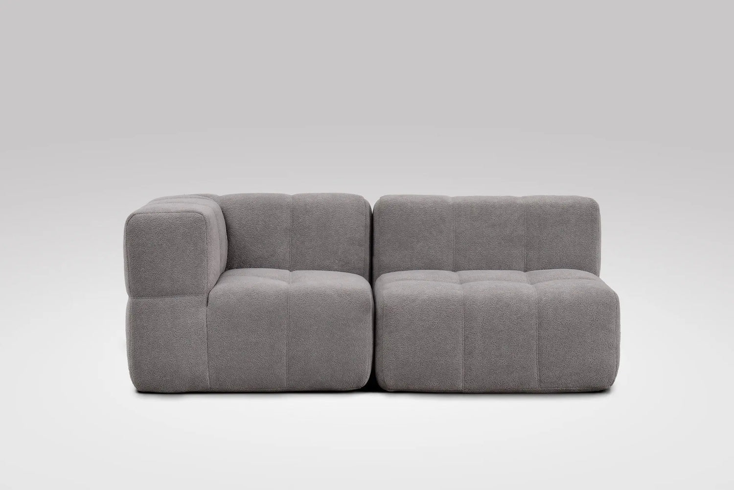 2 Teiliges Modulares Sofa – Grau Eeazi