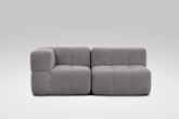 2 Teiliges Modulares Sofa – Grau Eeazi