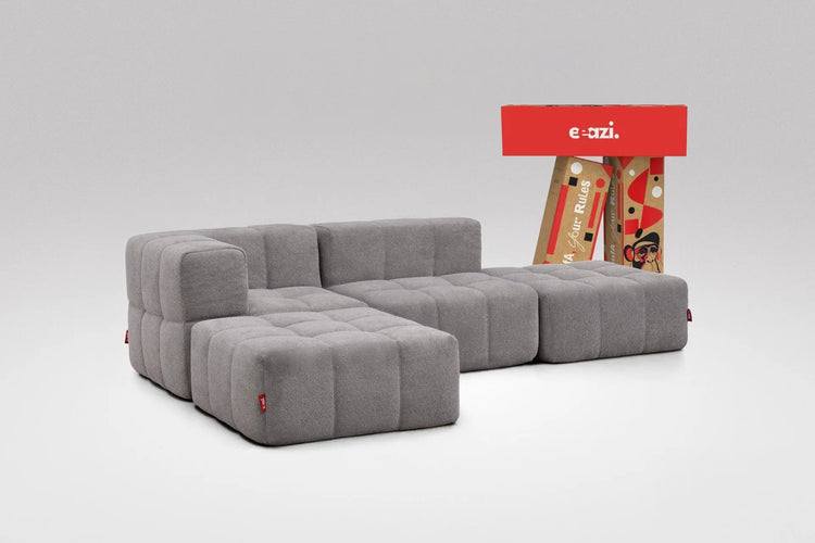 4 Teiliges Modulares Sofa – Grau Eeazi