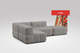 4 Teiliges Modulares Sofa – Grau Eeazi