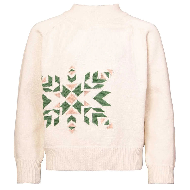 Organic Cotton Christmas Sweater Snowflake Infantium Victoria