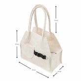 White Pinatex Handbag Infantium Victoria