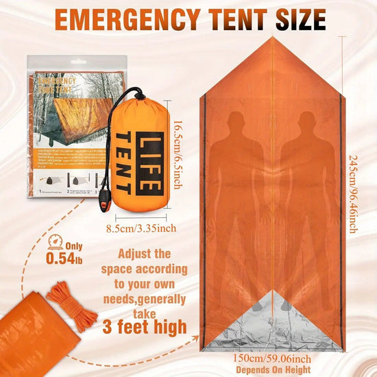 Survival Tent Kit for Outdoor Camping TM