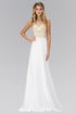Jewel and Bead Embellished Long Dress with Back Cut Out Tux-USA