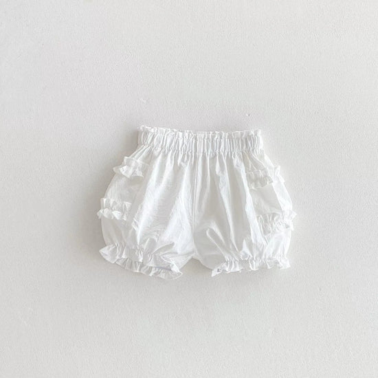 Summer Arrival Kids Girls Cotton Casual Style Ruffle Design Shorts MyKids-USA