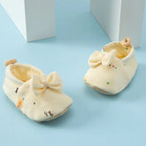 Summer Hot Selling Baby Simple Cartoon Print Soft Sole Anti-slip Shoes with Cotton Fabric MyKids-USA
