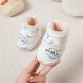 Winter Hot Selling Baby Animals Cartoon Print Thickened Cotton-padded Fleece-lined Warm Soft Bottom Shoes MyKids-USA
