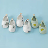 Summer Hot Selling Baby Simple Cartoon Print Soft Sole Anti-slip Shoes with Cotton Fabric MyKids-USA