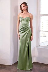 Fitted Dress With A Sweetheart Neckline And Thin Straps Tux-USA